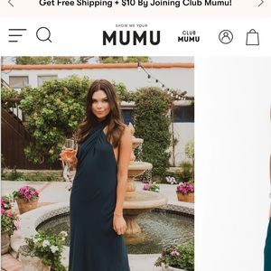 Never worn! Show Me Your Mumu Jasmine Halter Midi Dress.